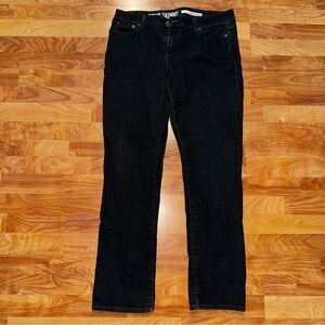 WOMENS Size 16R/R DKNY Black SOHO SKINNY JEANS, DARK WASH - EUC 2012 DKNY Jeans